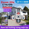 Camera Wifi Yoosee F40JD ( 3 Mắt ) Zoom 20x-Có Màu-Theo Dõi Thông Minh