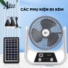 Quạt Sạc Tích Điện Alizz AL-14026 Năng Lượng Mặt Trời 