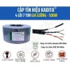 Cáp Mạng KADITA 500m (4 Lõi+7 Tim+Cường Lực) (7*0.18mm)+(7*033)ST ngoài trời