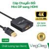 Cáp Chuyển Displayport Mini ra HDMI 4K VegGieg V-Z616