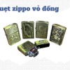 Quẹt Lửa Zippo USA Vỏ Đồng Khắc Hình