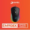 Mouse Dareu Gaming EM908X Black (RGB) Chính Hãng (Full Vat)
