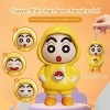 Móc Khóa Shin Lật Mặt áo Vàng
