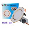 Đèn Led Âm Trần 9w Viền Vàng 3 Chế Độ (Khoét Lỗ 10cm)
