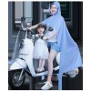 Áo Mưa Cánh Dơi Xe Điện Mẹ & Bé Trong Suốt