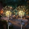 Đèn Led Pháo Hoa Chùm 3 Tầng NLMT Sáng Vàng