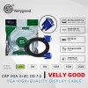 Cáp Vga 1.8m Vellygood (3+4) BC 100% lõi đồng, OD 7.0, Chống nhiễu, Full HD 60Hz