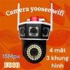 Camera Wifi Yoosee F066 (4 Mắt ) 3 Khung Hình