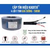 Cáp Mạng KADITA 500m (4 Lõi+1 Tim+Cường Lực) 2x2x25AWG+(7*033)ST ngoài trời