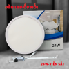 Đèn Led Ốp Trần Nổi Tròn 24W-Viền Sắt Sáng Trắng