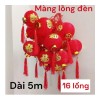 Dây Đèn Led 16 Lồng Đèn Tròn 8cm -Dài 5m-Có Nối