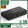 Hub Chia Hdmi 1 ra 2 Ugreen 40201 4K Chính Hãng (Full VAT)