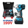 Máy Bắn Siết Bulong 199v Pin Sạc-Hộp Xanh
