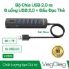 Hub Chia USB 2.0 ra 6 Cổng USB+Đầu Đọc Thẻ Veggieg V-C306 (Full VAT)