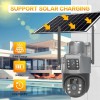 Camera Dùng Sim 4G 8Mp V380 Pro P6A+Solar Năng Lượng
