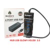 Hub Chia USB 4 Port Glowy H5U3B 3.0 (màu đen)