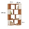 Kệ Gỗ Sách Khuyết Chữ V 4 Tầng