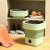Máy Giặt Mini Gấp Gọn Tự Vắt Nắp Bật-Kèm Ống Xả