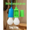 Đèn Led Lamp Đục Dùng Pin AAA ( Sáng Trắng ) Dây Kéo 1M 