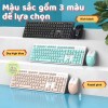 Combo Phím Không Dây Deiog V68 ( Hồng ) Chính Hãng
